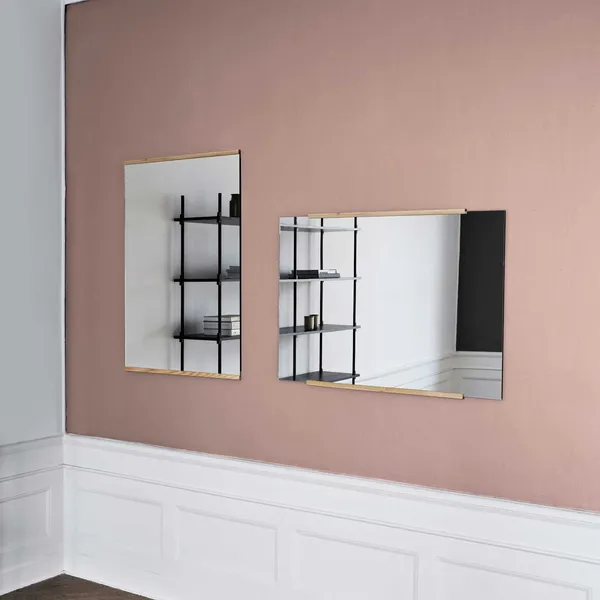Rektangulært Veggspeil Eik 70x100 cm