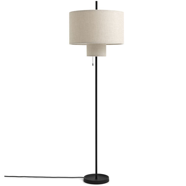 Margin Gulvlampe Svart / Beige