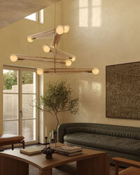 Sycamore 5 Ceiling Lamp Brass / Dusk Pink