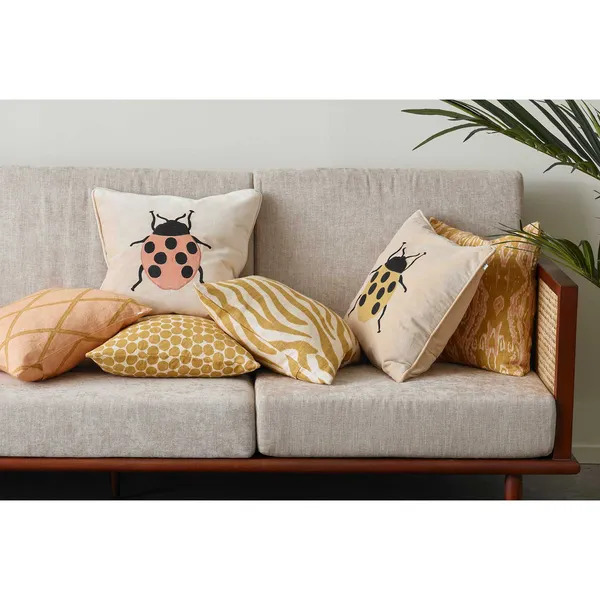 Zebra Kuddfodral 50x50 cm Spicy Yellow