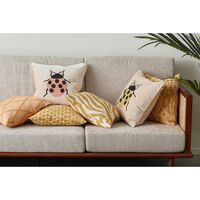 Zebra Kuddfodral 50x50 cm Spicy Yellow