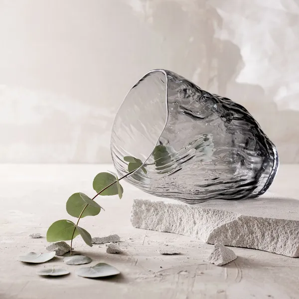 Mud Vase 25 cm Røget