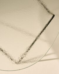 Pedrera Soffbord Texturerat Glas Klar / Svart
