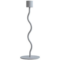 Curved Lysestake 23 cm Pale Blue