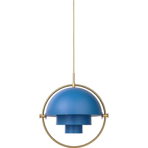 Multi-Lite Pendel 36 cm Mässing/Nordic Blue Matt