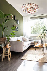 Clizia Vegg-/Taklampe 78 cm Oransje