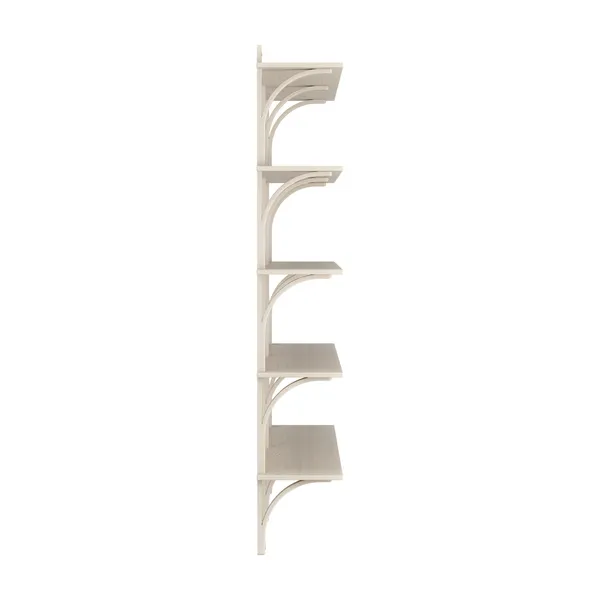 Levi Wall Shelf 180 cm Big Aluminium / White Pigmented Ash