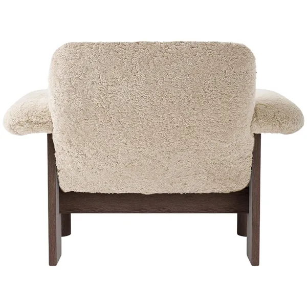 Brasilia Lenestol Lav Rygg Mørkbeiset Eik / Sheepskin Nature