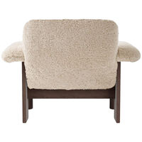 Brasilia Lenestol Lav Rygg Mørkbeiset Eik / Sheepskin Nature