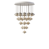 Flowerpot VP10 Chandelier 31 Lamps Ø89 Grey Beige