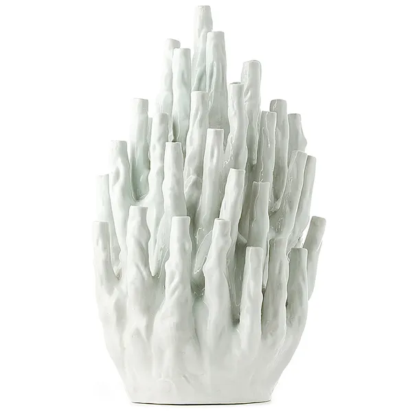 Coral 50-Tulips Vase White