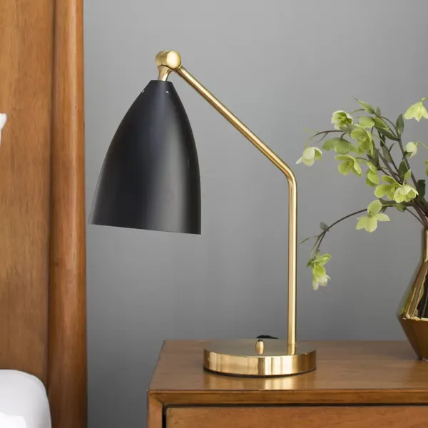 Gräshoppa Bordlampe Glossy Black