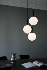 Miira 3 Lysekrone 370 mm Rock Grey / Opal