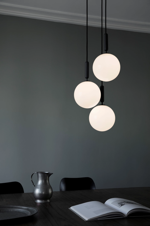 Miira 3 Lysekrone 370 mm Rock Grey / Opal