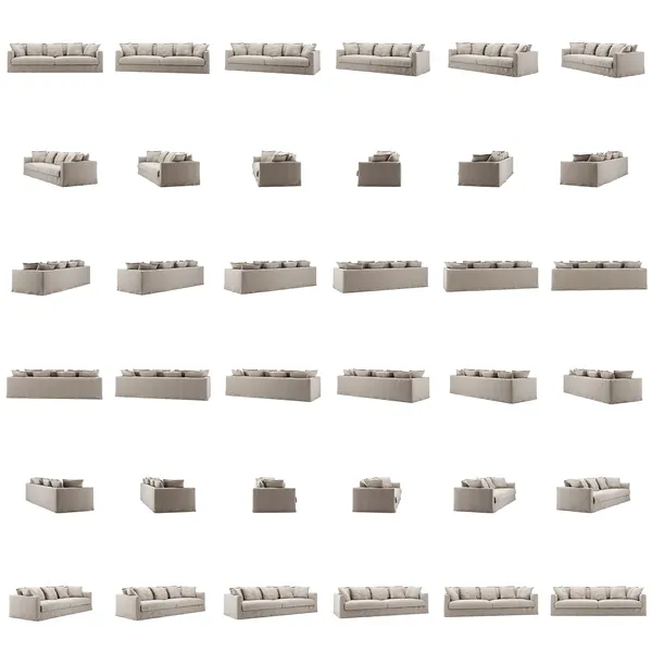 Le Grand Air 4-Personers Sofa Hør Natural Blonde