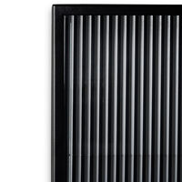 Haze Seinäkaappi Aallotettu Lasi 35x60 cm Musta