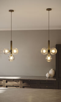Miira 4 Lysekrone Rock Grey / Klar