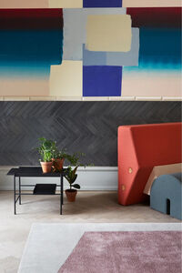 Keystone Loungestol Persika / Off-white / Grå