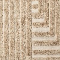 Shaggy Labyrinth Rug Beige