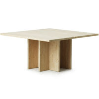 Edge Salongbord Travertin 80x80 cm