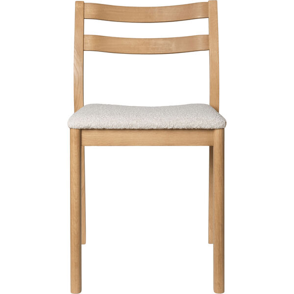 Boda Spisebordsstol Rugged Bouclé Naturligt Egetræ / Off-white
