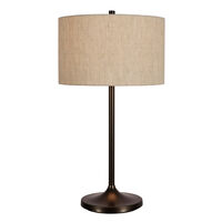 Soft Bordlampe Metallisk Bronze / Linen Natural