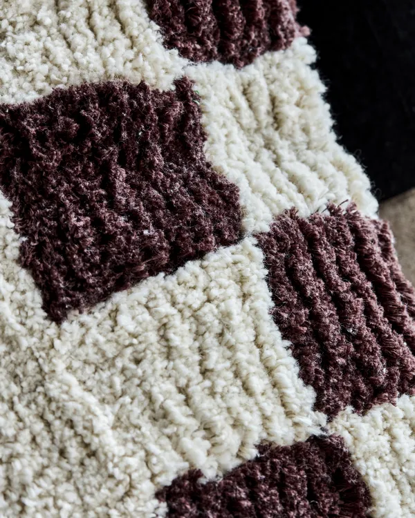 Chess Putetrekk 50x50 cm Brun/Off-white