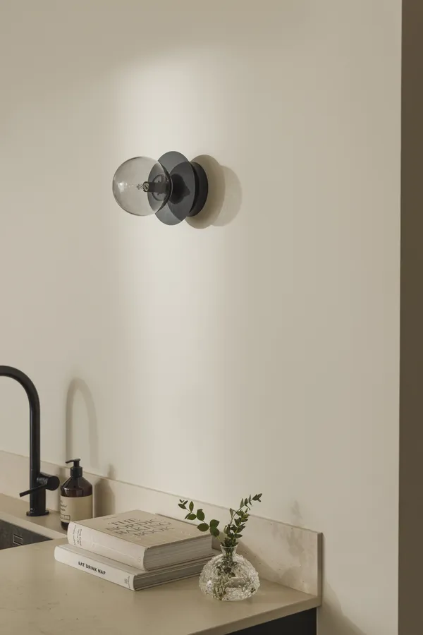 Art Deco Vegg-/Taklampe Røyk