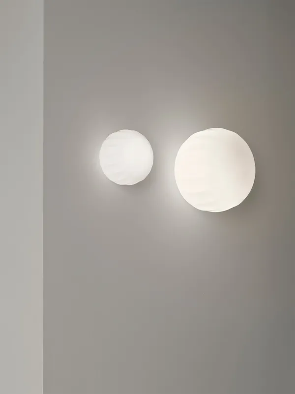Lita 18 cm Vegglampe Hvit