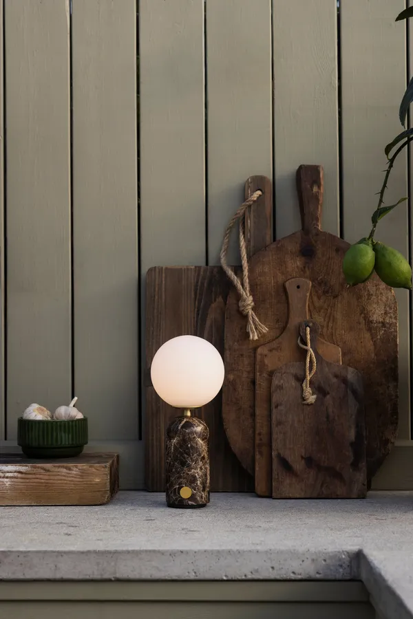 Torrano Bordslampa Portabel Brun Marmor