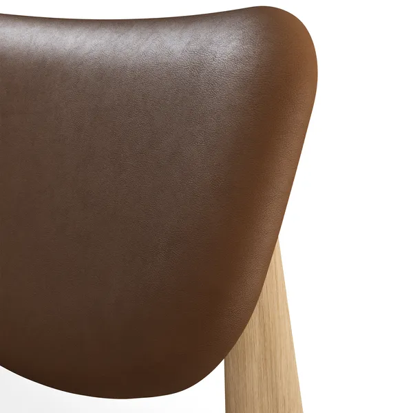 Slab Nojatuoli Luonnollinen / Leather Cognac
