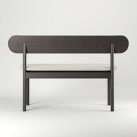 Elephant Bänk Smoked Oak / White Boucle