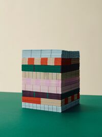 Pattern Servietter 33x33 cm Blå / Offwhite