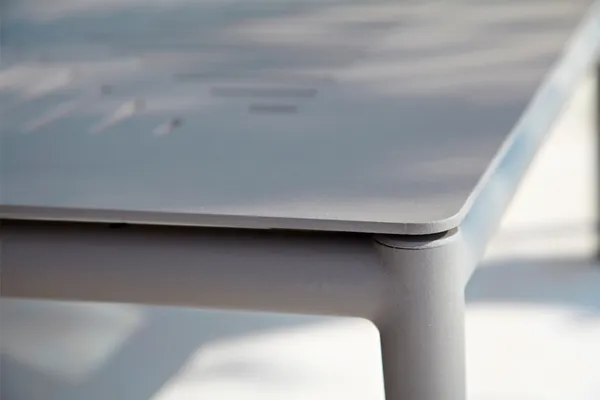 Conic Coffee Table 75x75 cm Taupe Aluminum