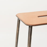 Adam Stool Barstol 65 cm Läder/Stål