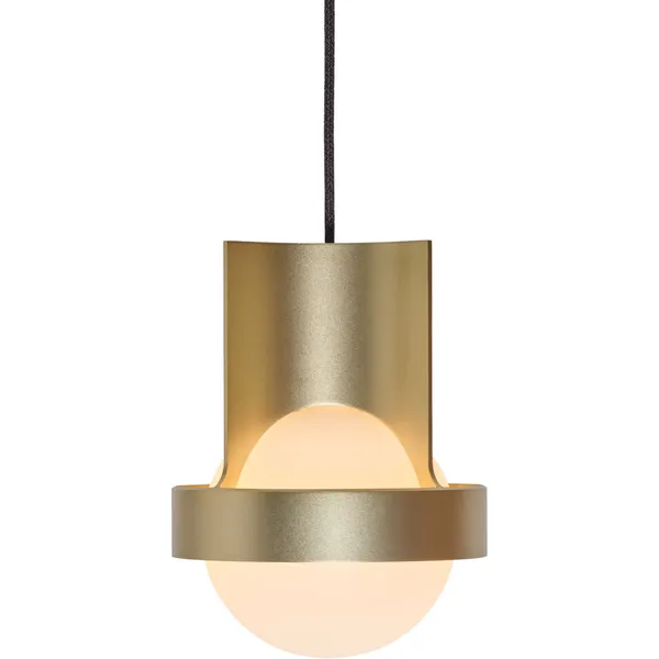 Loop Single Ceiling Lamp with Sphere IV Gold