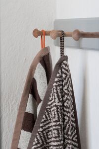 Retro Badehåndklæde 70x133 cm Chocolate