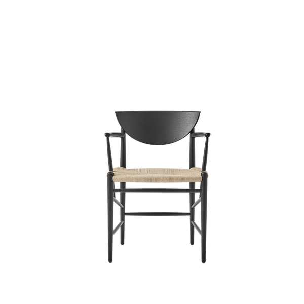 Drawn HM4 Spisestol Med Armlener Sort Eik