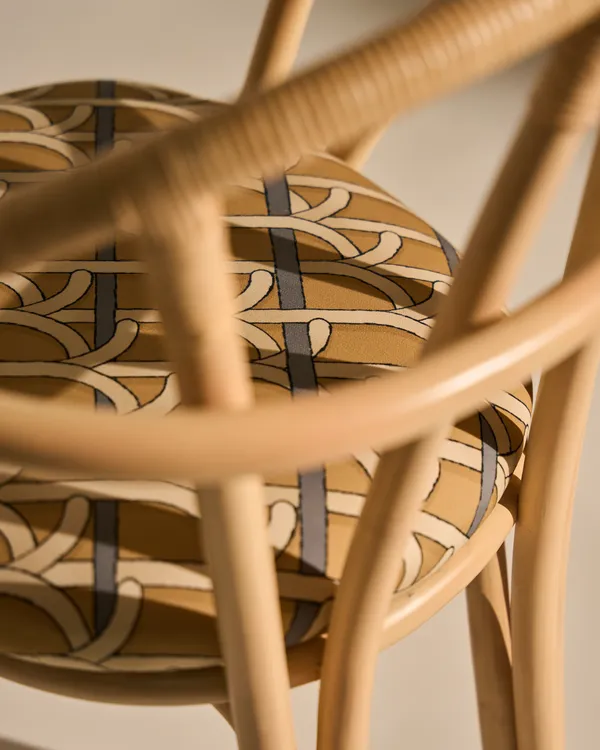 Bistra Spisestol Med Armlener Naturlig / Reales Pattern 002