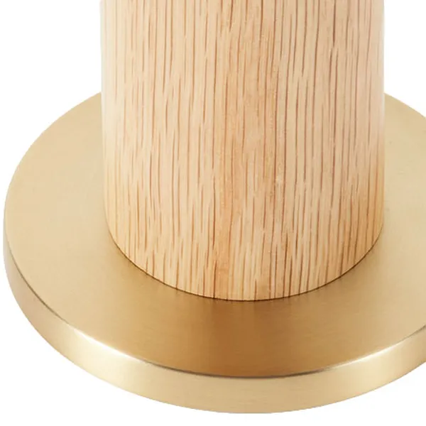 Knuckle Table Lamp With Sphere IV Light Source Oak