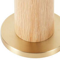 Knuckle Table Lamp With Sphere IV Light Source Oak