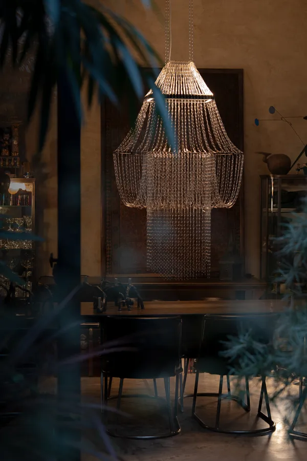 La Lampe C Lysekrone Rustfritt Stål