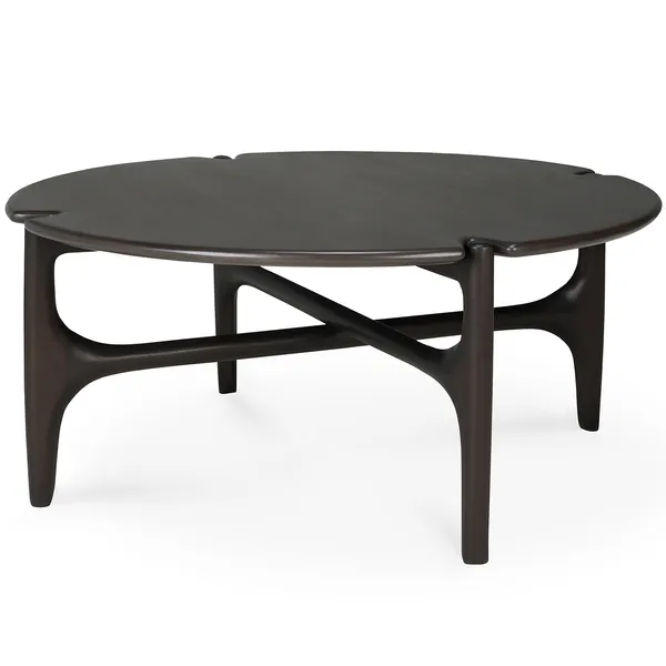 PI Sofabord Mahogni Ø80 cm
