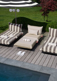 Paletti Hocker Sittedel Uten Ryggstøtte Stripe Cacao