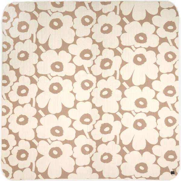 Unikko Sengeteppe 260x260 cm Off-white/Lin