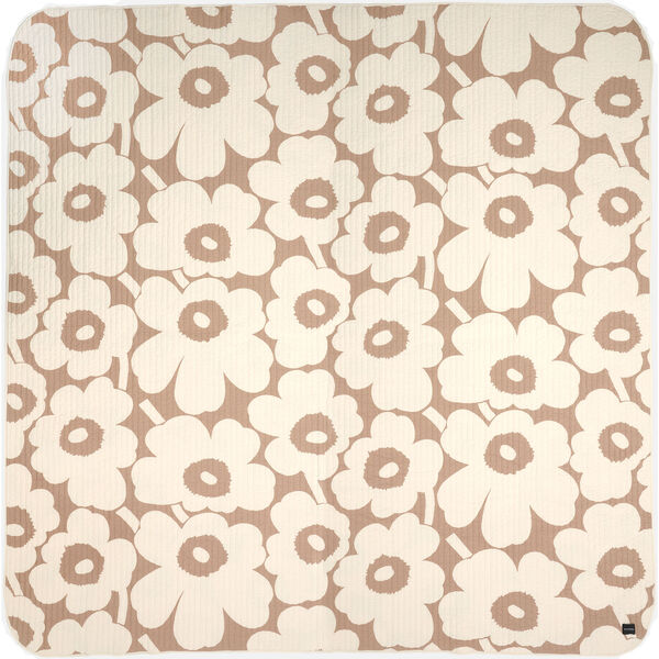 Unikko Sengeteppe 260x260 cm Off-white/Lin