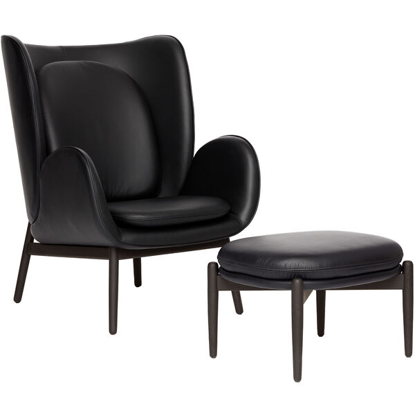 Embrace Fåtölj Med Fotpall S Elmosoft Black