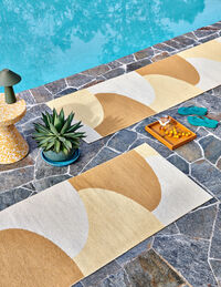 Hill Matto 70x90 cm Ochre / Pale Yellow / Cream