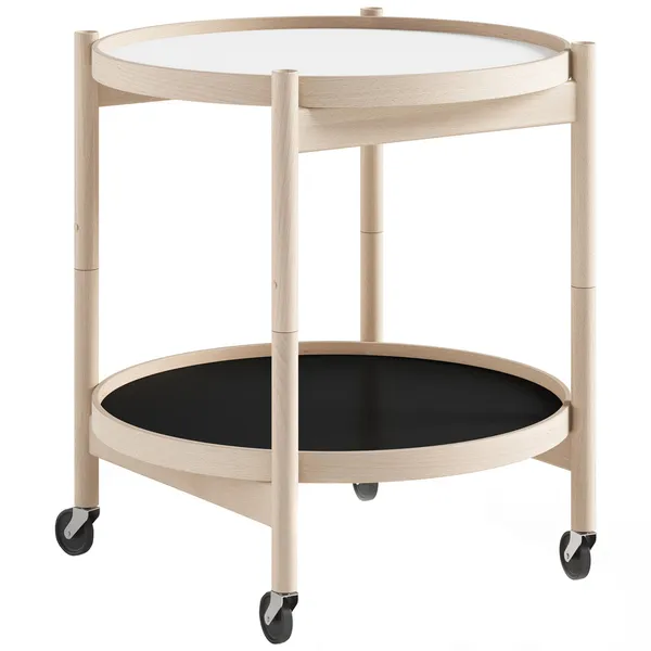 Bølling Bakkebord Ø50 cm Røget Eg / Earth