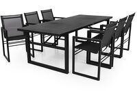 Vevi Stol Sort/Aluminium